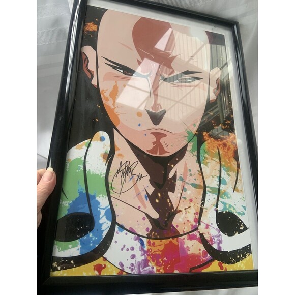 Saitama (One Punch Man) Framed Legacy Portrait Art Print SIGNED - Picture 5 of 8